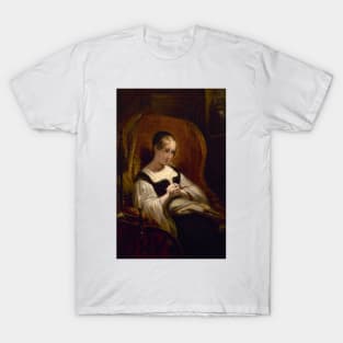 Marguerite au Rouet by Ary Scheffer T-Shirt